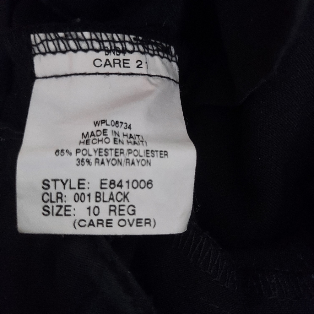 Perry Ellis Portfolio Slacks Boy Size 10 Black - Picture 4 of 5